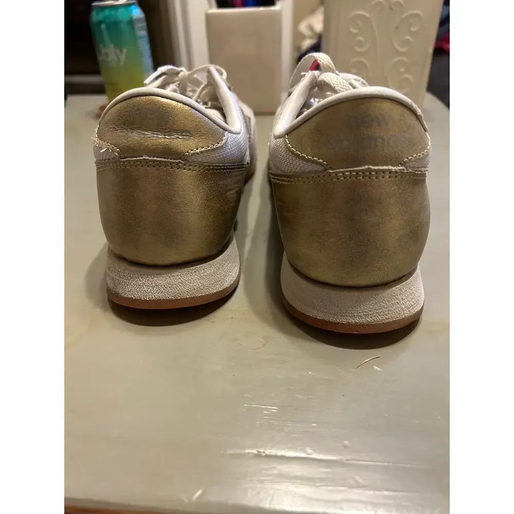 New Balance cream and gold sneakers casual glam - Picture 10 of 10